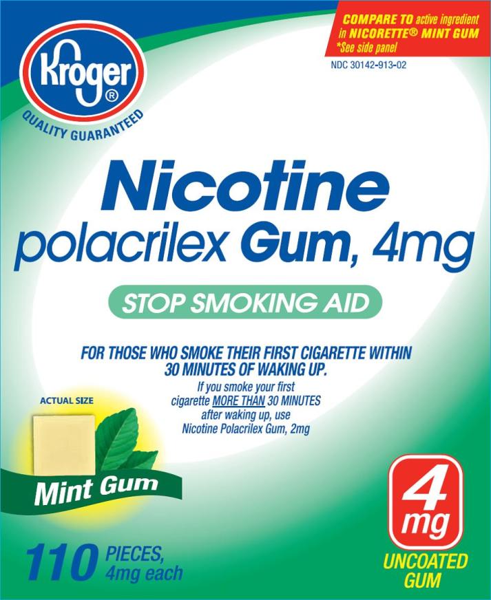Mint uncoated 4mg Kroger carton